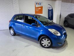 2011 Toyota Yaris YR NCP90R MY11 Carribean Blue