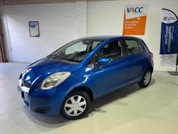 2011 Toyota Yaris YR NCP90R MY11 Carribean Blue