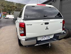 2019 Mitsubishi Triton GLX+ MR MY20 4X4 Dual Range White