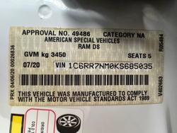2019 RAM 1500 Laramie DS MY19 4X4 Dual Range Bright White