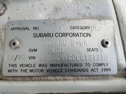 2020 Subaru
                Outback 2.5i-X