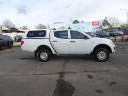 2009 Mitsubishi Triton GLX MN MY10 4X4 Dual Range White