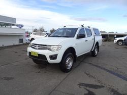 2009 Mitsubishi Triton GLX MN MY10 4X4 Dual Range White