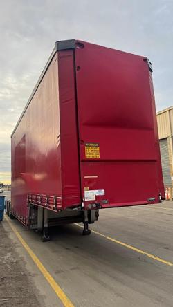 2014 Vawdrey 14P Double Drop A Mezz Curtain Sider Red