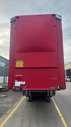 2014 Vawdrey 14P Double Drop A Mezz Curtain Sider Red