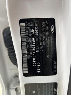 2019 Ford Ranger XL Hi-Rider PX MkIII MY19.75 4x2 Arctic White