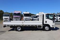 2021 Isuzu N Series NNR 45-150 Steel Tray with Drop Sides White