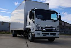 2021 Isuzu F Series FSR140-260 12 Pallet Pantech With Tailgate White