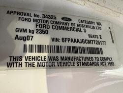 2007 Ford Falcon Ute XLS BF Mk II Winter White