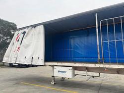 2002 Krueger St3 22 Pallet Sd Refrigerated Curtain Sider