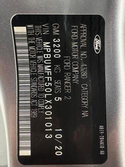 2020 Ford Ranger XLT PX MkIII MY20.75 4X4 Dual Range Aluminium