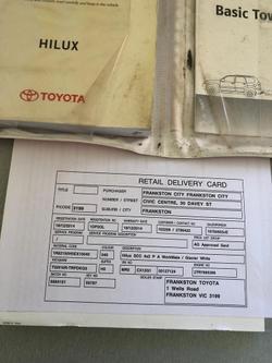 2014 Toyota Hilux Workmate TGN16R MY14 4x2 Glacier White