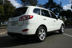 2010 Hyundai Santa Fe Highlander CM MY10 4X4 On Demand Vanilla White