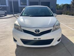 2013 Toyota Yaris YR NCP130R Glacier White