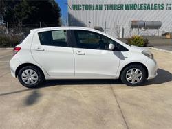 2013 Toyota Yaris YR NCP130R Glacier White