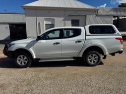 2018 Mitsubishi Triton GLX+ MQ MY18 4X4 Dual Range White