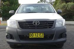 2013 Toyota Hilux Workmate TGN16R MY12 4x2 Glacier White
