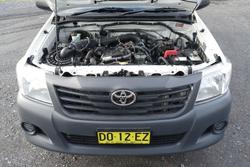 2013 Toyota Hilux Workmate TGN16R MY12 4x2 Glacier White