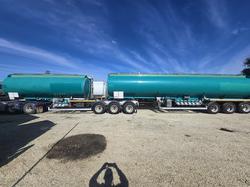 2015 Tieman 25M Bdouble Fuel Tanker Combination Green