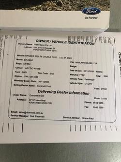 2020 Ford Ranger XL Hi-Rider PX MkIII MY20.75 4x2 Arctic White