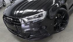 2017 Audi S3 8V MY18 Four Wheel Drive Panther Black