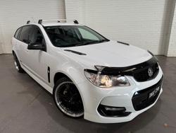 2016 Holden Commodore SV6 Black VF Series II MY16 Heron White