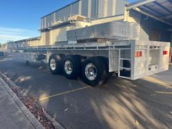 2024 GL Trailers Tri-Axle Flat Top White