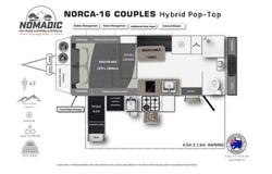 2025 Nomadic Off-Road Campers Norca -16 Electric Pop Top Hybrid Caravan