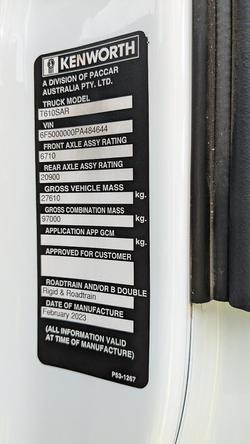 2023 Kenworth T610sar White