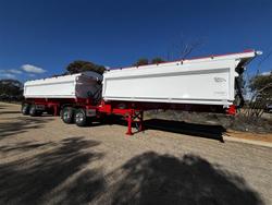 Bruce Rock Engineering 19M Side Tipper B Double