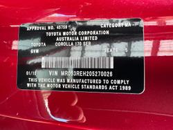 2014 Toyota
Corolla Ascent