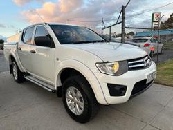 2015 Mitsubishi Triton GLX MN MY15 4X4 Dual Range White