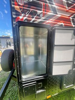 2023 JB Caravans Dirt Road Xtreme 19'6 Front Door