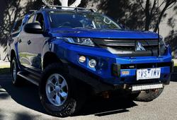 2022 Mitsubishi Triton GLX+ MR MY22 4X4 Dual Range Impulse Blue
