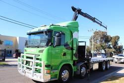 2013 Scania G480 8X4 CRANE TRUCK GREEN