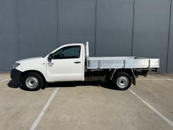 2009 Toyota Hilux Workmate TGN16R MY09 4x2 Glacier White