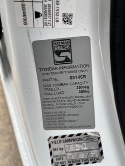 2017 Ford Ranger XL Hi-Rider PX MkII 4x2 Frozen White
