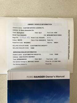 2017 Ford Ranger XL Hi-Rider PX MkII 4x2 Frozen White