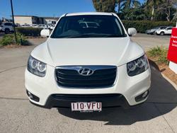 2011 Hyundai Santa Fe SLX CM MY11 4X4 On Demand Vanilla White