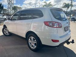 2011 Hyundai Santa Fe SLX CM MY11 4X4 On Demand Vanilla White