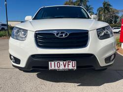 2011 Hyundai Santa Fe SLX CM MY11 4X4 On Demand Vanilla White