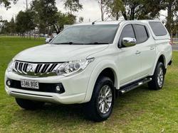 2016 Mitsubishi Triton GLS MQ MY16 4X4 Dual Range White