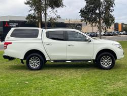 2016 Mitsubishi Triton GLS MQ MY16 4X4 Dual Range White