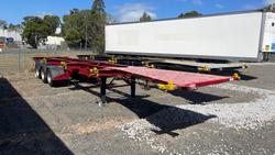 2014 Vawdrey 40' Skeletal Trailer Red