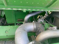2020 John Deere S780 & 640D Front On Trailer Green