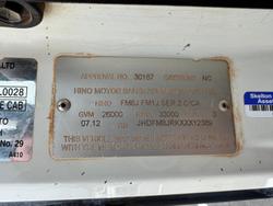 2012 Hino
Fmij Series Water Truck