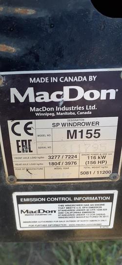 2017 MacDon M155