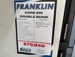 2025 Franklin Core 215 Double Bunk