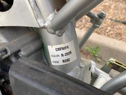 2006 Honda CRF50F Black