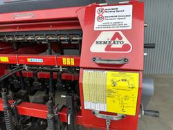 0 Semeato Pd 17 - 3M 6 Row Double Disc Seeder With Front Coulters RED